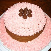 Thinking Pink! My 11 y/o made this cake just for fun one day. She's pretty good at this!