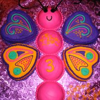 Ella's Butterfly Cake Ella's 3rd birthday cake