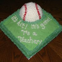 Softball Cake My 11 y/o daughter made this cake for her substitute teacher 'Mr. T' for his last day at their school. She did a really awesome...