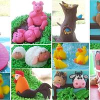 Animales De Granja fondant animals