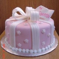 Birthday Cake For Sharon This is from the Wilton pre-tinted fondant box