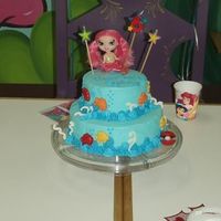 Under The Sea This is my version of BJFRANKO'S mermaid cake. Thank you for such an awsome inspriation! My neice's 6th birthday. Vanilla cake...