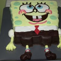Spongebob This cake was made for a little girl who loves SpongeBob. She was so enthusiastic about the cake that it wasn&acute;t cut. They put it...