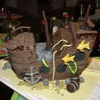 Sunken Treasure This was the birthday cake for my BIL. He told me once that when he were a little boy he adored pirate ships but never got one. So now he...