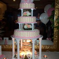 Quinceanera Cake This is my first attempt at a cake of this magnitude. I was really pleased w/ the end result. But, I also learned alot on this cake.