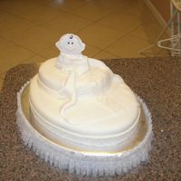 Baby Girls Christening Cake 