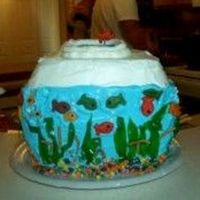 Aquarium This was really fun to decorate. I even let the birthday boy and his siblings help put the fish on.