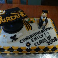 Purdue Graduation Cake 