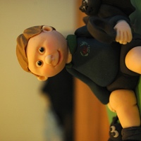 Bug Hunter Schoolboy hunting for bugs with magnifying glass...My brief was bats & spiders and I was given 1 day's notice hence a rather plain...