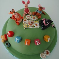 Pooh Bear's Picnic For a boy's 1st birthday...I loved making these figures, especially Eeyore which is my favourite. Making the picnic food was real fun...