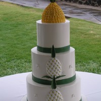 Pineapple Wedding Cake 