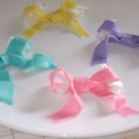 Some Cake Bows... Just some bows I'm making for a cake buddy's cake. She's making a baby shower cake and asked me to do the bows. I just...