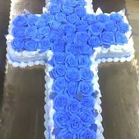 Cross Cake The is a cake I did for a religious event I have never done a cross cake before but it was actually one of my best! Im very proud of it. It...