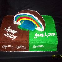 Bridging Ceremony This was for my daughter's Brownie Troop bridging ceremony to Junior Scouts. Cake was yellow with cookies/cream filling. Bridge/...