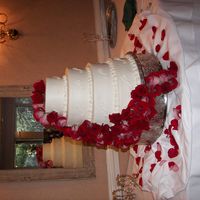 Scrolls And Roses This was for my cousin's wedding. The bride chose rounds with scrolls and fresh roses. Loved the roses she picked, they were actually...