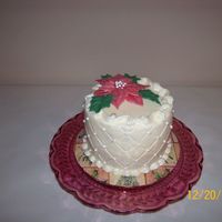 Poinsettia Chocolate melt poinsettia and BC for December Birthday