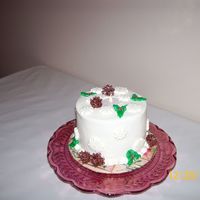 Christmas All BC with battery operated candle for December Birthday.