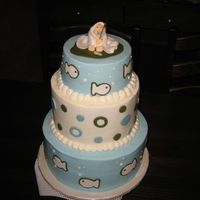 Fishing Baby! I took this pic before I was finished and never took a final pic...oops! This was for my cousins baby shower her theme was "fishing&...