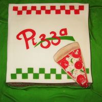 Pizza Cake Pizza cake inspired by pinkcakebox design