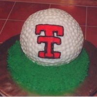 Texas Tech T-Off This was for my bestfriend. It was my first attempt at the double T, think I'll use fondant next time.