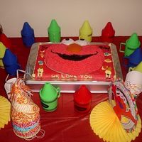 Happy 2Nd Birthday!! This was my first birthday cake. My son loves Elmo, so we did an Elmo theme. I loved decorating it and he loved eating it LOL. This is...