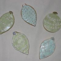 Ornament Cookies These designs and colors were also inspired by the Fancy Flour catalog.