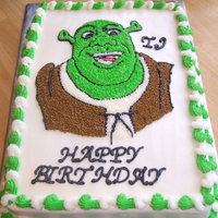 Shrek butter cream w/ bc frosting