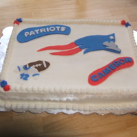 New England Patriots B/c w/ fondant accents