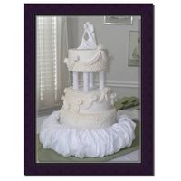 Very Classy Just an all white fondant cake w/ swags.