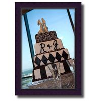 Bride & Groom We wanted to have an all in one cake - his & hers. So we did a combo of regular & chocolate fondant. I really like how this one...