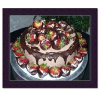 Tuxedo Strawberries I got a great batch of strawberries, they were so big I had problems making them all fit!