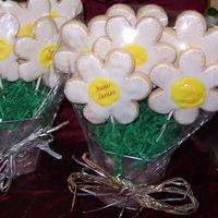 My First Cookie Bouquet This is my very first bouquet, and it was done for my sister to give to the teachers she student taught under. I had so much fun doing them...