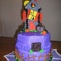 Haunted Again 2nd version of the Haunted House Cake.