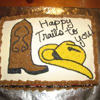 Western Retirement Cake 