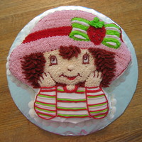 Strawberry Shortcake Wilton pan..iced in buttercream