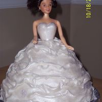 Bride Of Frankenstein This was made using the wonder pan for my cousin's bridal shower. Her theme was The Bride Of Frankenstein. The cake's dress is...