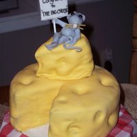 'the Big Cheese' I made this cake for my husband's celebratory party for his promotion to management. I decided to go with 'THE BIG CHEESE'...