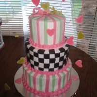 Cha Cha Done in butter cream with fondant accents