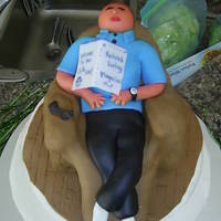 Retirement Cake I made this for my dad's retirement party