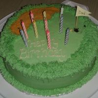 Golf Cake I got the ideas for this buttercream iced cake from the many like it on this site. I made it for my FIL's birthday. He was a little...
