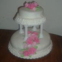 Course Iii Final Cake Bottom cake is chocolate fudge and the top tier is yellow cake with BC filling.