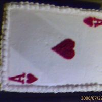 Ace Of Hearts I made this cake today for a couple who is having their bridal shower today.