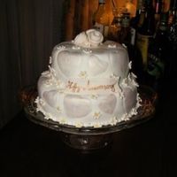 Antique Silk Hearts This is an 8" and 6" cake that I made for my MIL & FIL 40th wedding anniversary (oops!! I just noticed that I misspelled &...