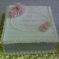 White And Pink I made this cake for a baptism, is a yellow sour cream cake with white chocolate ganache and raspberry jam filling, frosted with pastry...