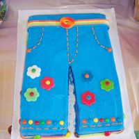 Blue Jeans Cake Yellow cake with buttercream icing. Borrowed the idea from a cake I saw on this site. Thanks!