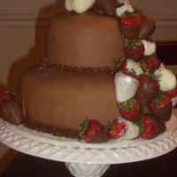 20Th Anniversary Cake I did this cake for my sister-in-law for her parents 20th anniversary. Its yellow cake and covered in chocolate fondant. With chocolate...