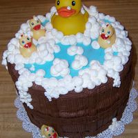 Rubber Duckie Cake This is my first attempt at the rubber duckie cake. Thanks to all on this site that are of great inspiration to me. Chocolate cake with...