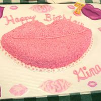 Kissy Lip Birthday I made this cake for my friend's 7 yr old daughter birthday. It is not the best in the world, but I was fairly pleased with the final...
