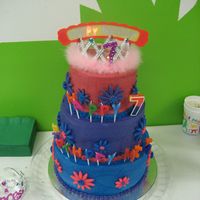 Princess 3 Tier This cake was for my daughter's 7th birthday. My 1st time with a 3 tier cake. All buttercream frosting with Chocolate,Yellow and...