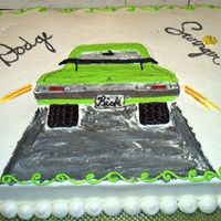 Dodge Swinger This is a thank you cake for getting a transmission fixed in my classic car. The cake was hand drawn. Chocolate and white cake. All...